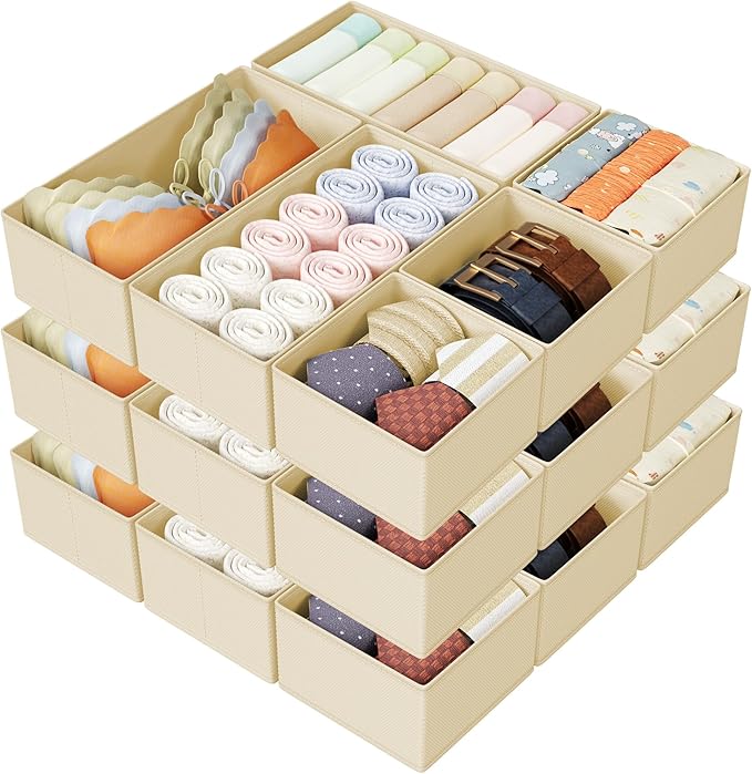 DIMJ Drawer Organizer Clothes Storage
