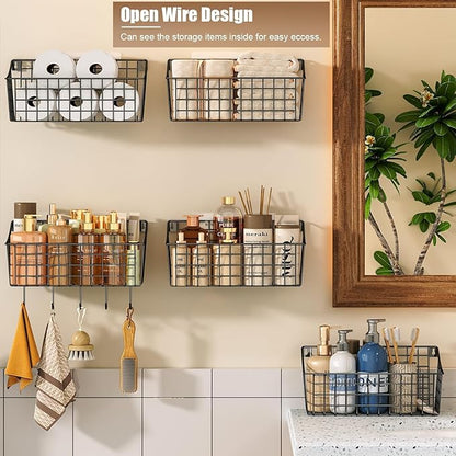 Sonyabecca 4 Pack Hanging Wall Basket