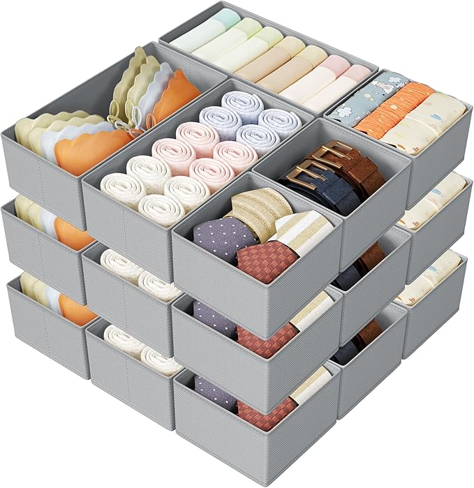 DIMJ Drawer Organizer Clothes Storage