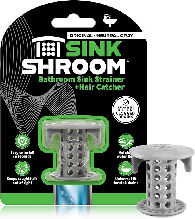 SinkShroom The Revolutionary Sink Drain Protector Hair Catcher/Strainer/Snare