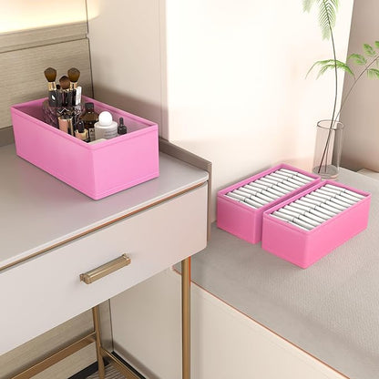 3 PACK Drawer Organizer Clothes，drawer Divider， Dresser Drawer Storage