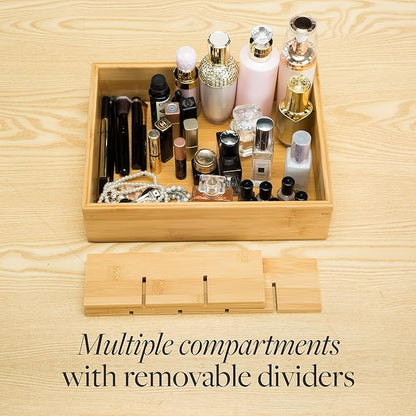 GOBAM Bamboo Closet Drawer Divider