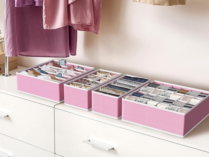 Simple Houseware 4-Pack Drawer Organizer Set