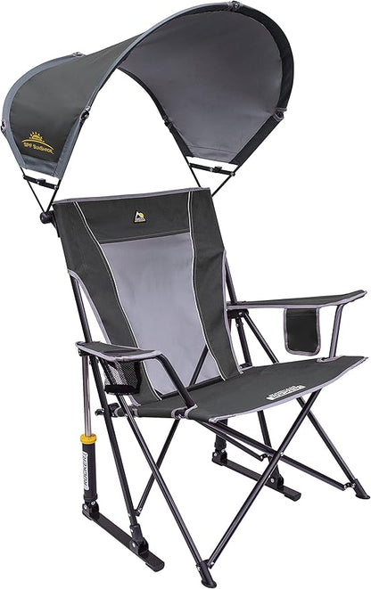 GCI Outdoor Sunshade Rocker Outdoor Rocking Chair with Canopy