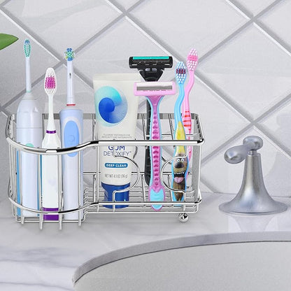 Simple Houseware Multi-Functional 6 Slots Toothbrush Holder