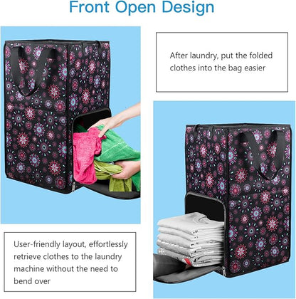 Bukere Laundry Backpack Bag for Women Girls, Extra Large Laundry Basket Hamper
