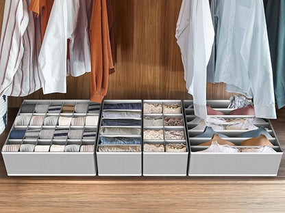Simple Houseware Closet Underwear Organizer Drawer Divider Assorted 7 Pieces