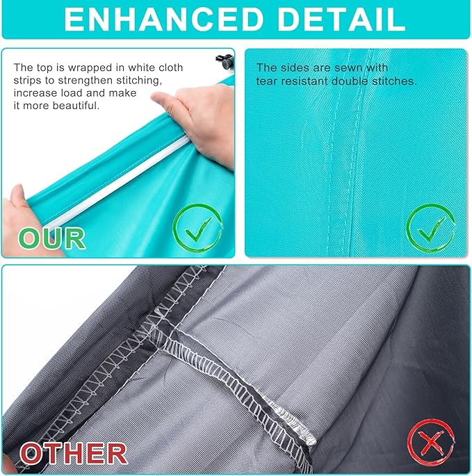2 Pack XL Travel Laundry Bag, Machine Washable Dirty Clothes Organizer