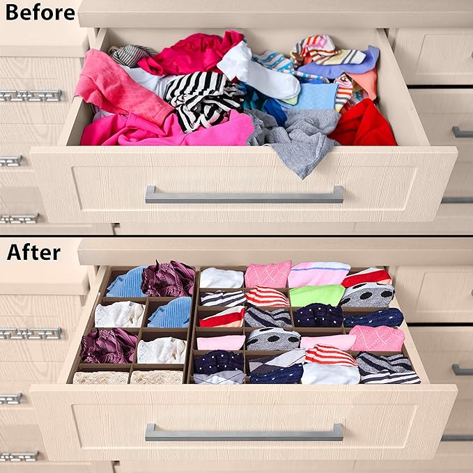 Simple Houseware 4-Pack Drawer Organizer Set