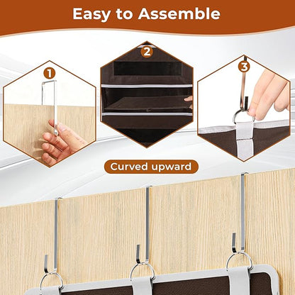 2 Packs 5-Tier Over the Door Storage Organizer