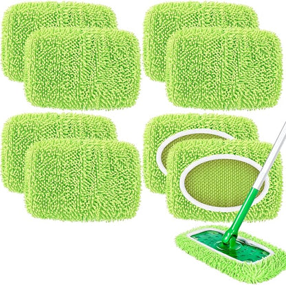8 Pack Reusable Mop Pads Compatible