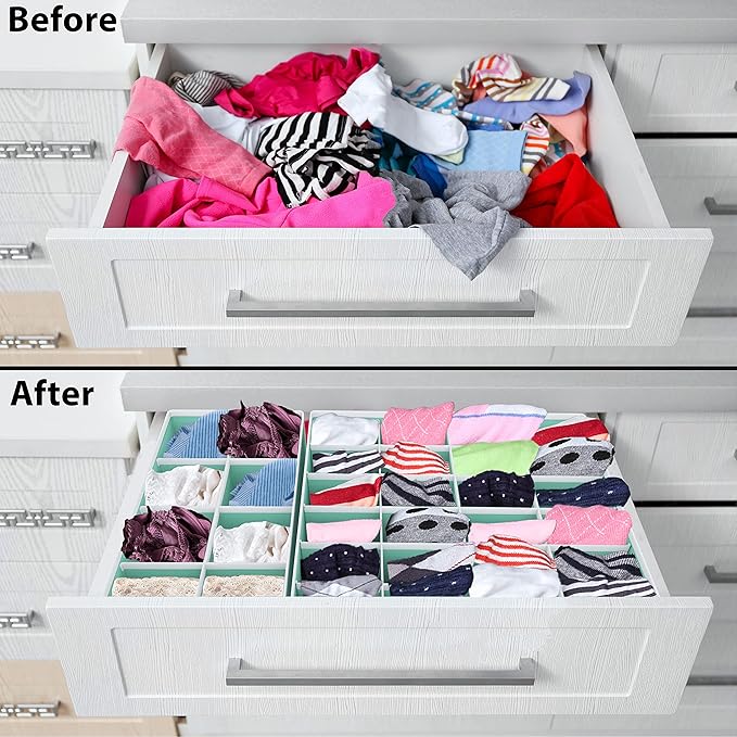 Simple Houseware 4-Pack Drawer Organizer Set