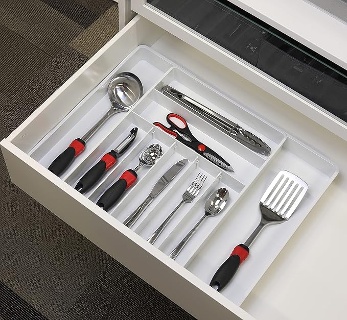 Simple Houseware Expandable & Adjustable Cutlery Drawer Organizer