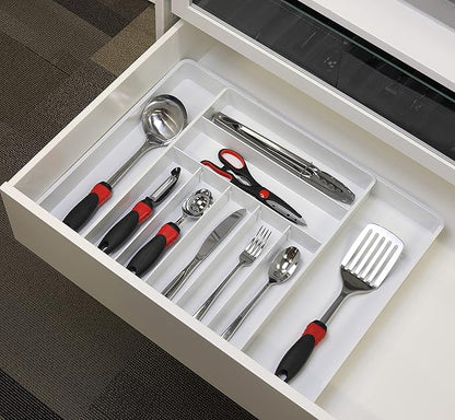 Simple Houseware Expandable & Adjustable Cutlery Drawer Organizer