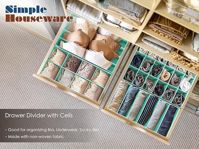 Simple Houseware 4-Pack Drawer Organizer Set