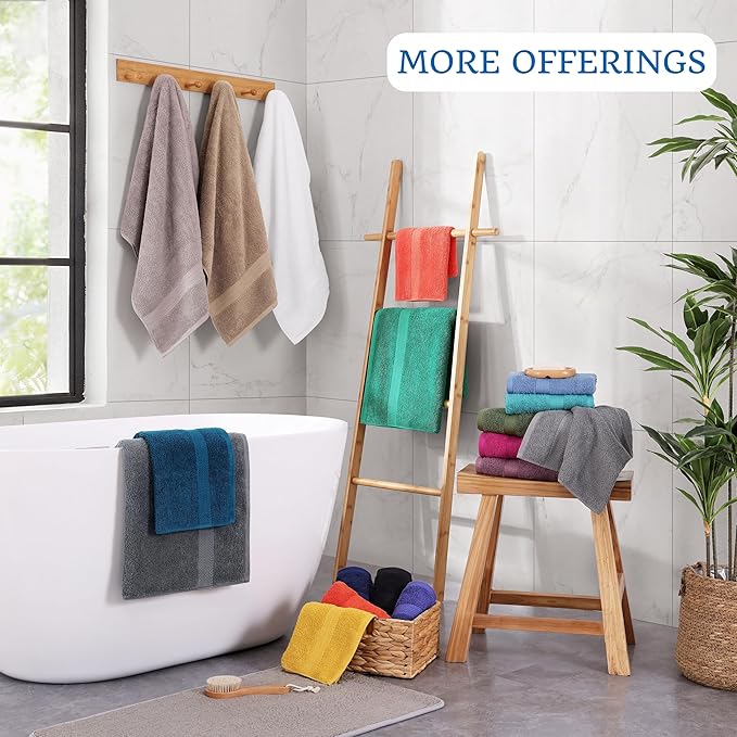 LANE LINEN Bath Towel Set of 4 PC